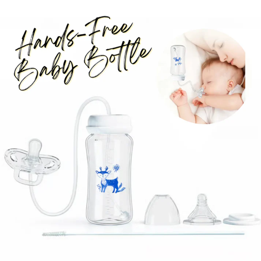 Hands-Free Baby Bottle — Self-Supporting Feeding Bottle for Newborns & Infants